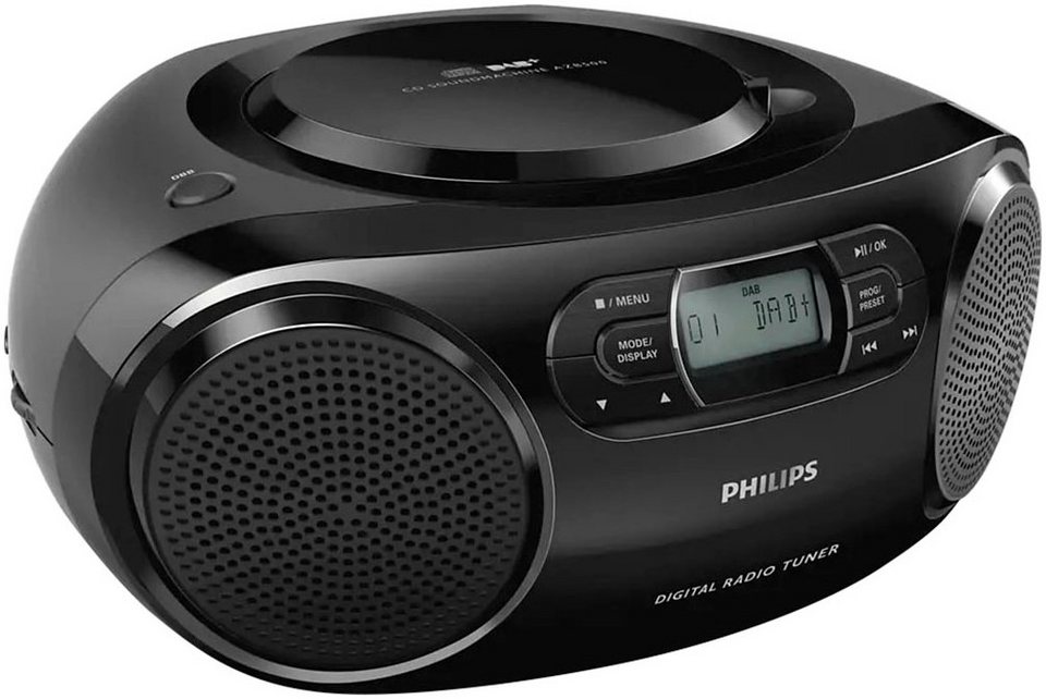Philips AZB500B Digitalradio (DAB) (Digitalradio (DAB), FM-Tuner mit RDS, 2  W)