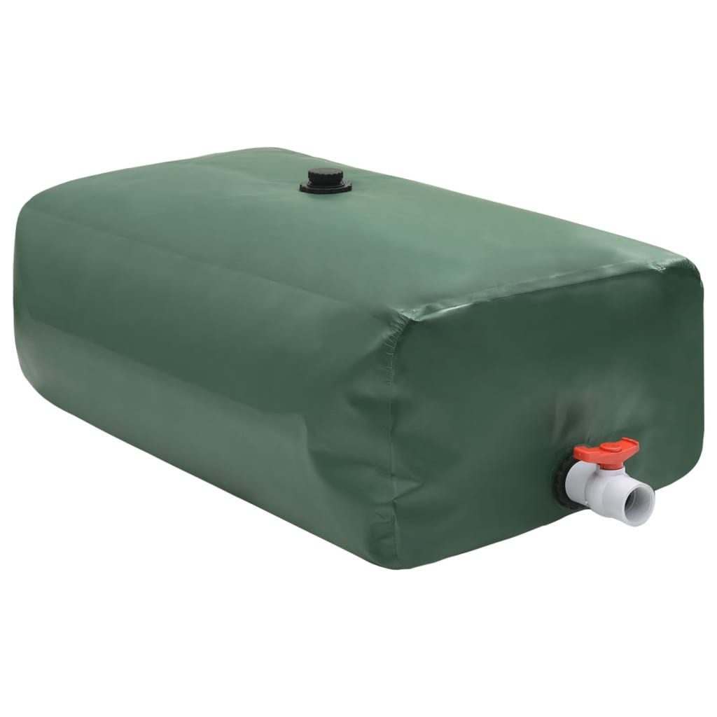 vidaXL Regentonne 500 l Wassertank mit Wasserhahn Faltbar 500 L PVC