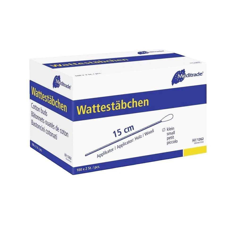 MediTrade Wattestäbchen Meditrade® Wattestäbchen braun