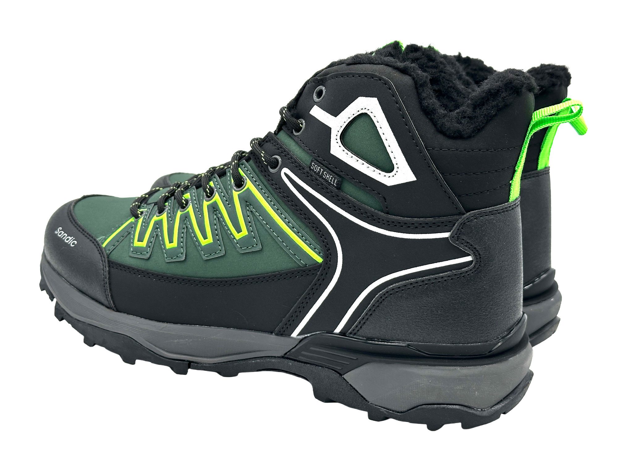 Nowaland Warm gefütterte Wanderschuhe mit rutschfester Profilsohle Winterstiefel Wasserabweisend, robust und warm gefüttert – Bild 4 von 5
