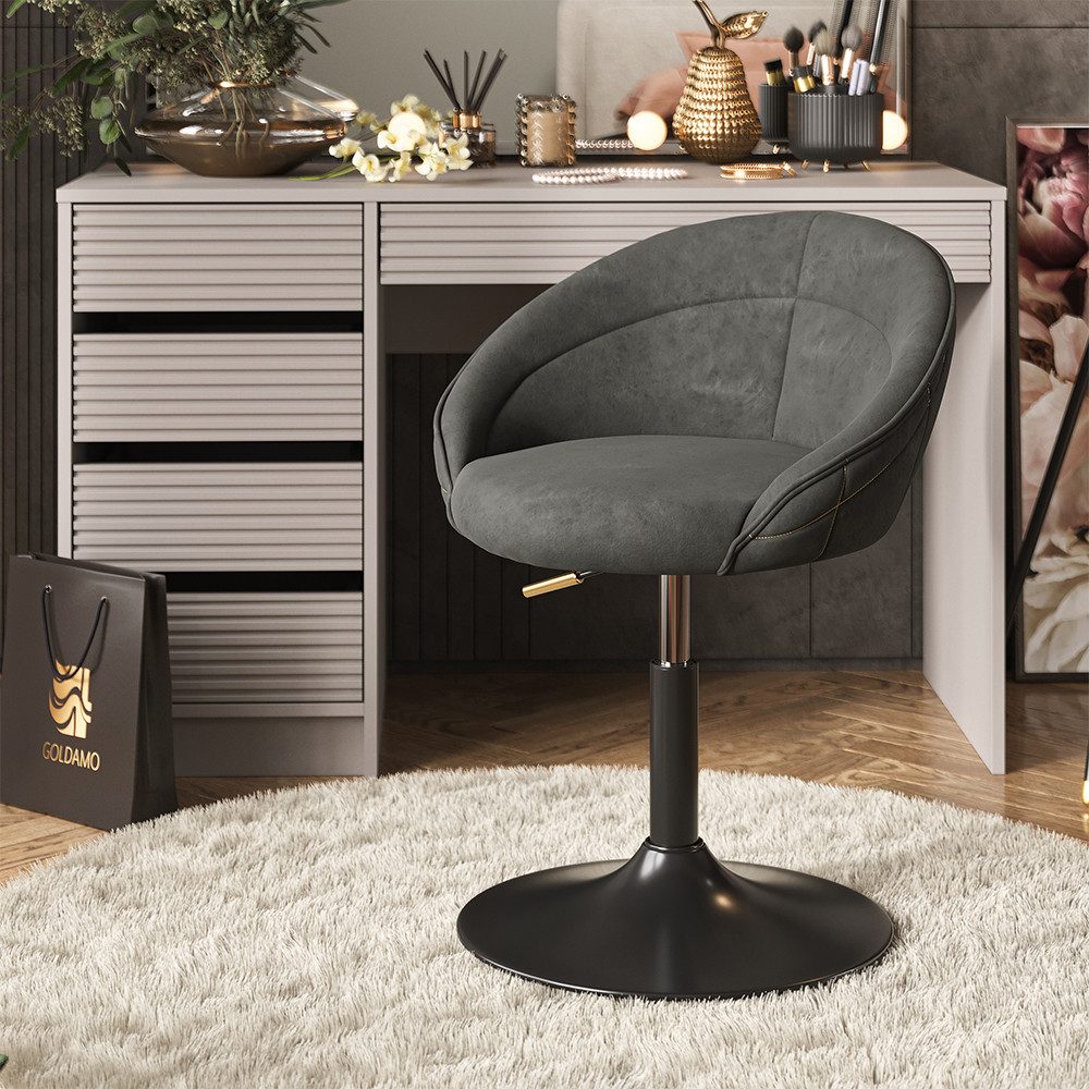 Vicco Sitzhocker Goldamo, Anthrazit/Schwarz, 45 x günstig online kaufen