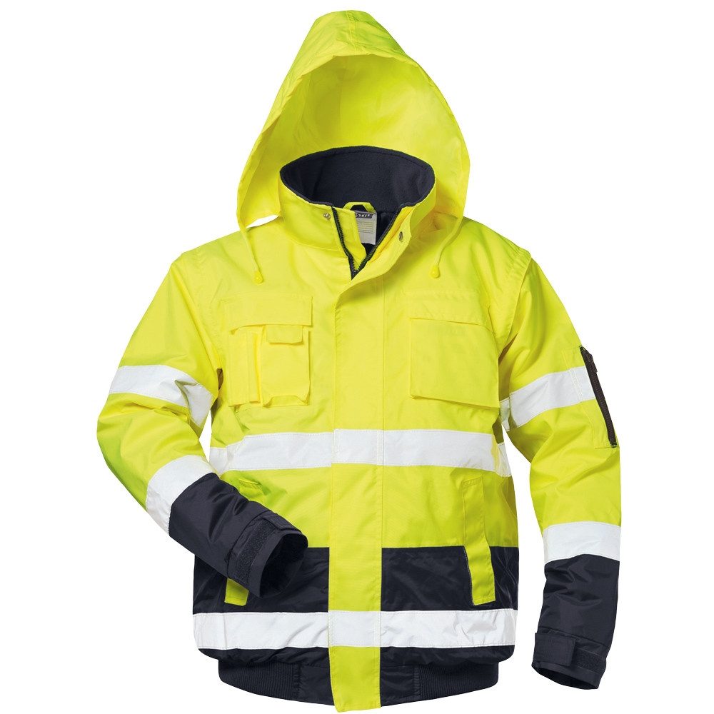 Safestyle Schutzjacke HASSO Warnschutzpilotjacke Gelb/Marine SAFESTYLE® EN ISO 20471/3 EN 3
