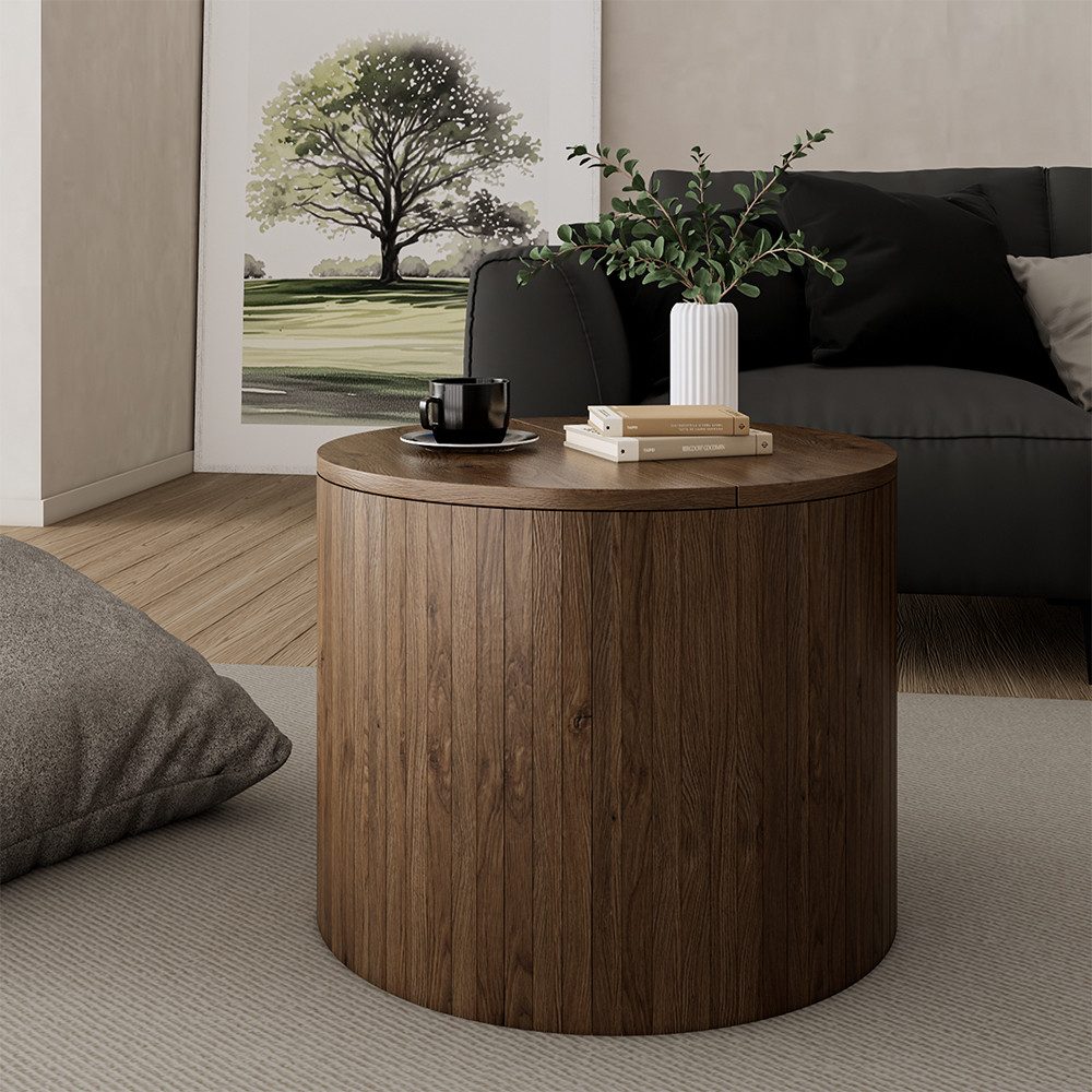 Vicco Couchtisch Tavilo, Walnuss, 48 x 48 cm günstig online kaufen