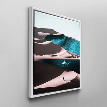 DOTCOMCANVAS® Leinwandbild, Abstrakte Fotomanipulation Wandbild mit Sandwüste von