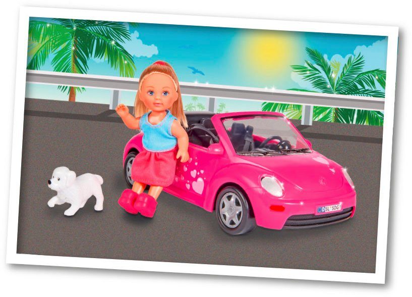 SIMBA Minipuppe Evi Love Evi's Beetle (Set, 3-tlg)
