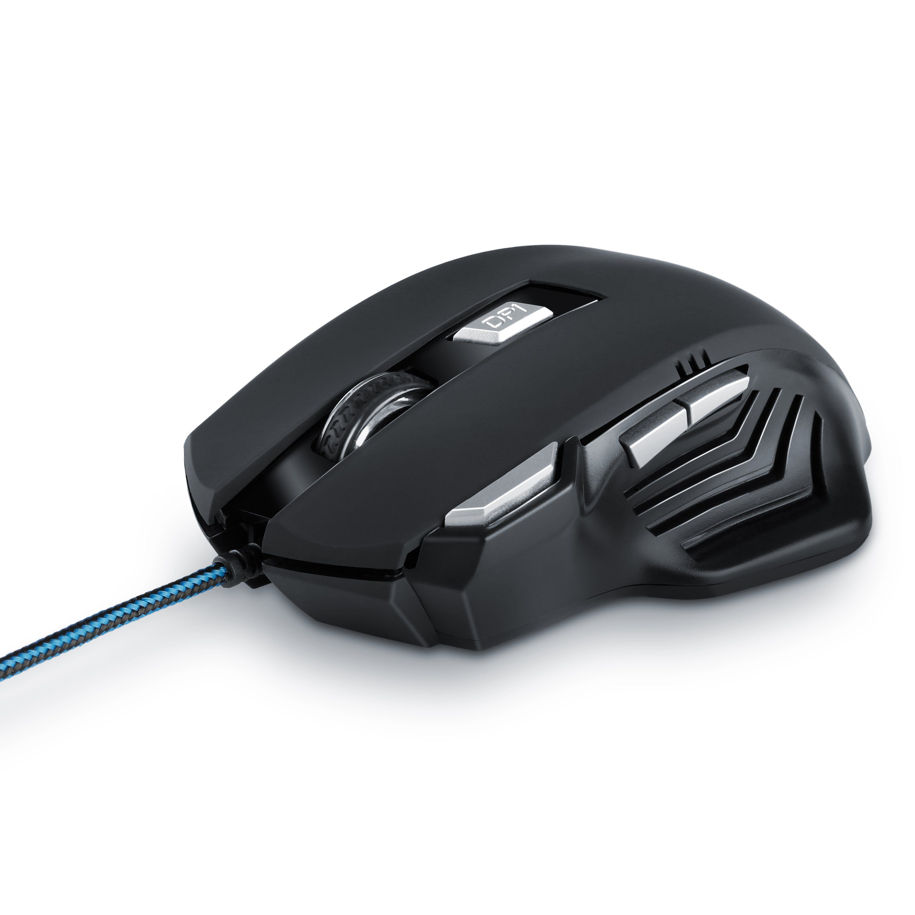 CSL Gaming-Maus (USB, optische Gaming Maus mit 2400 dpi & Wahlschalter bunter Farbwechsel)