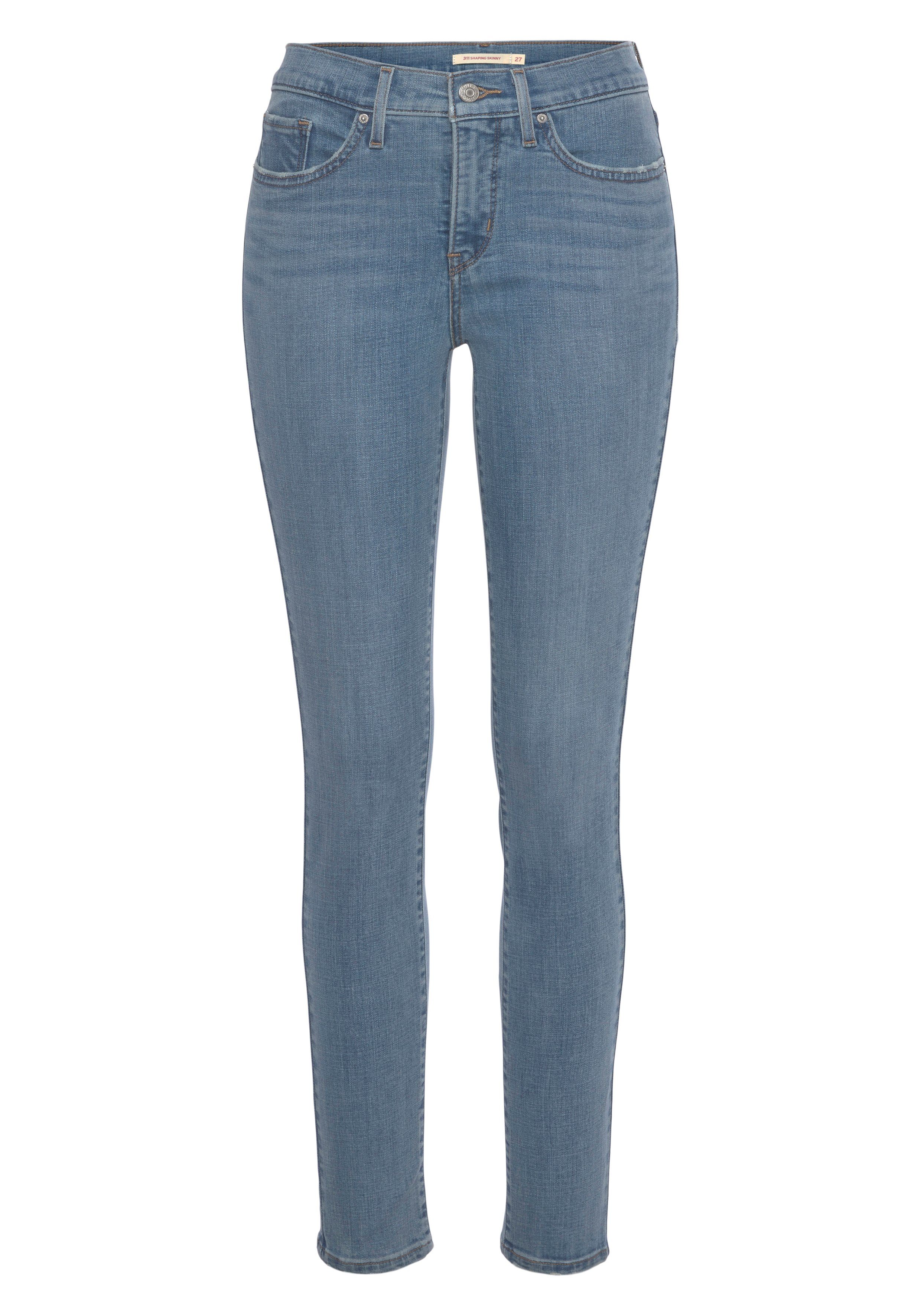 311 denimwash Levi's® Slim-fit-Jeans Shaping mid-blue Skinny im 5-Pocket-Stil