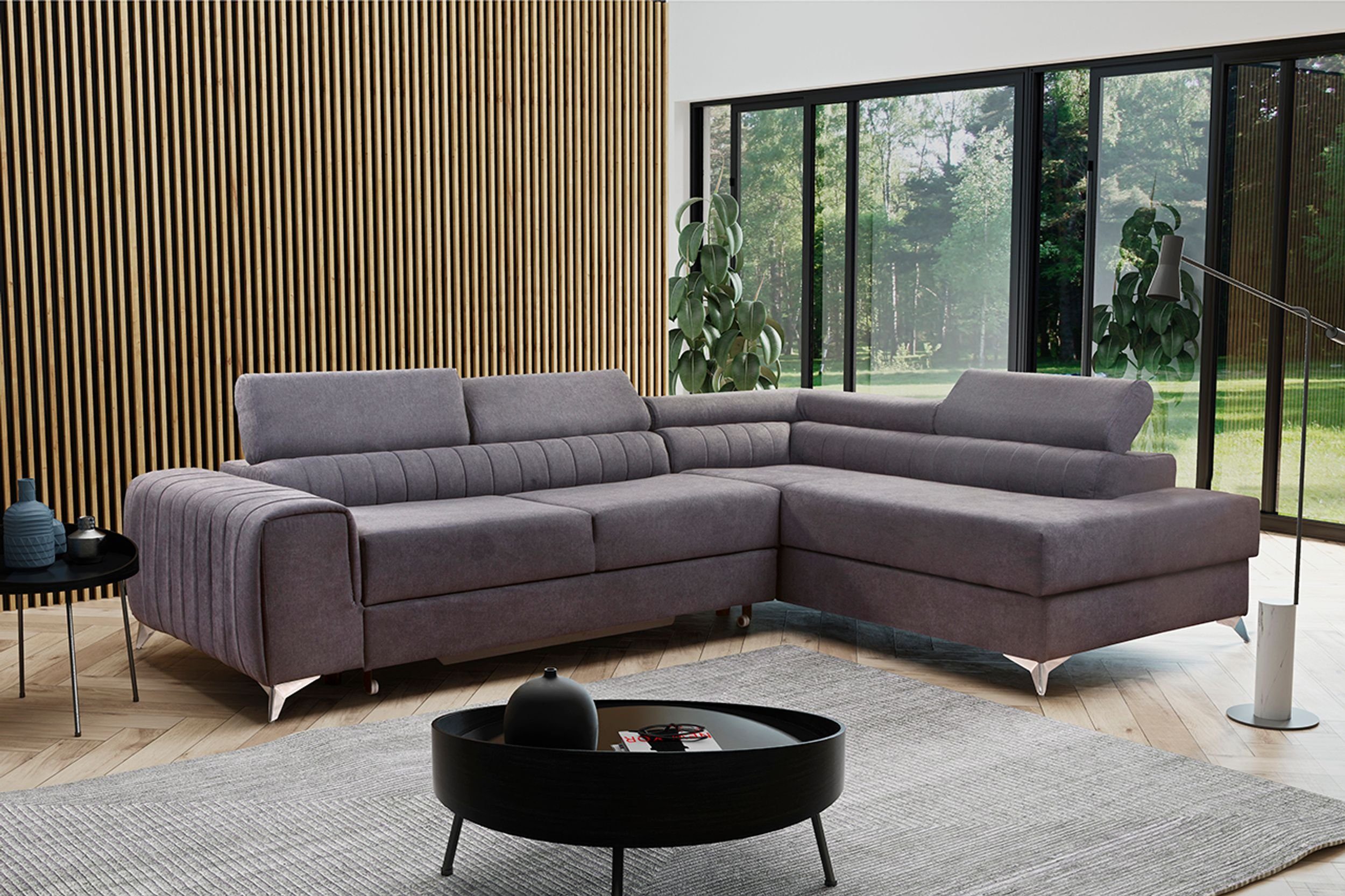 Küchen-Preisbombe Sofa Sofa Couch Ecksofa Eckcouch Wohnlandschaft Schlaffunktion RICO, Sofa in L-Form