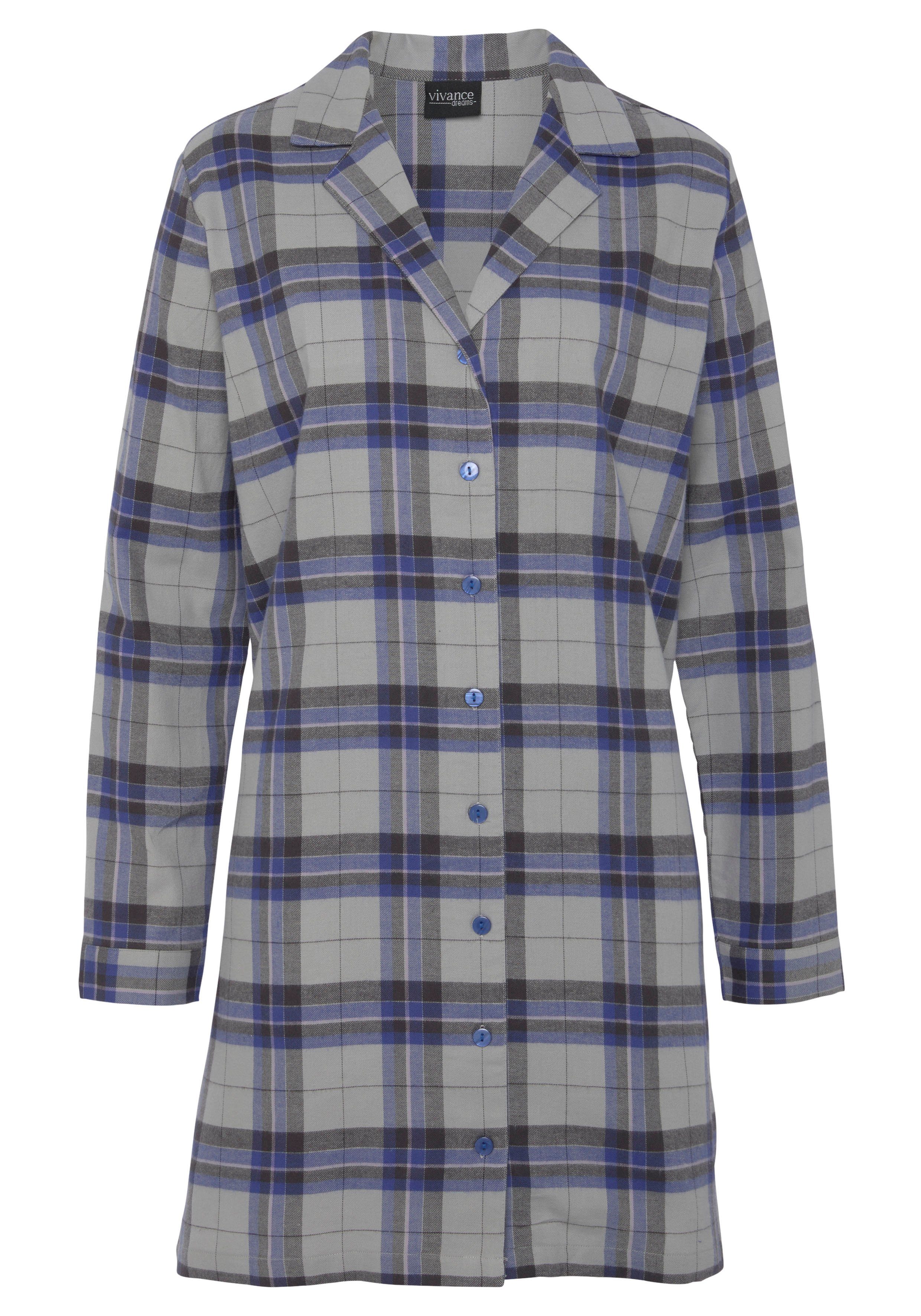Vivance Dreams Nachthemd aus kuschelig weichem Flanell günstig online kaufen