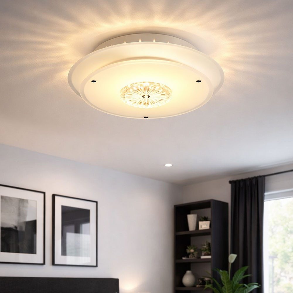 Esto Deckenleuchte, Leuchtmittel nicht inklusive, Deckenlampe Deckenleuchte Kristallleuchte Designleuchte Metall, Chrom