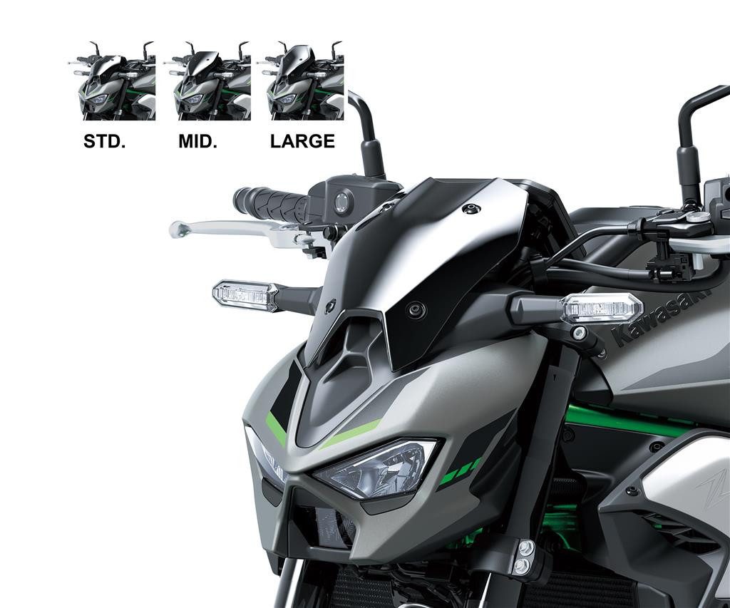 Kawasaki Fahrrad-Windschild Kawasaki large Meter Cover Windschild Z900 / Z900SE ab Bj.2025, Z900 ab Baujahr 2025