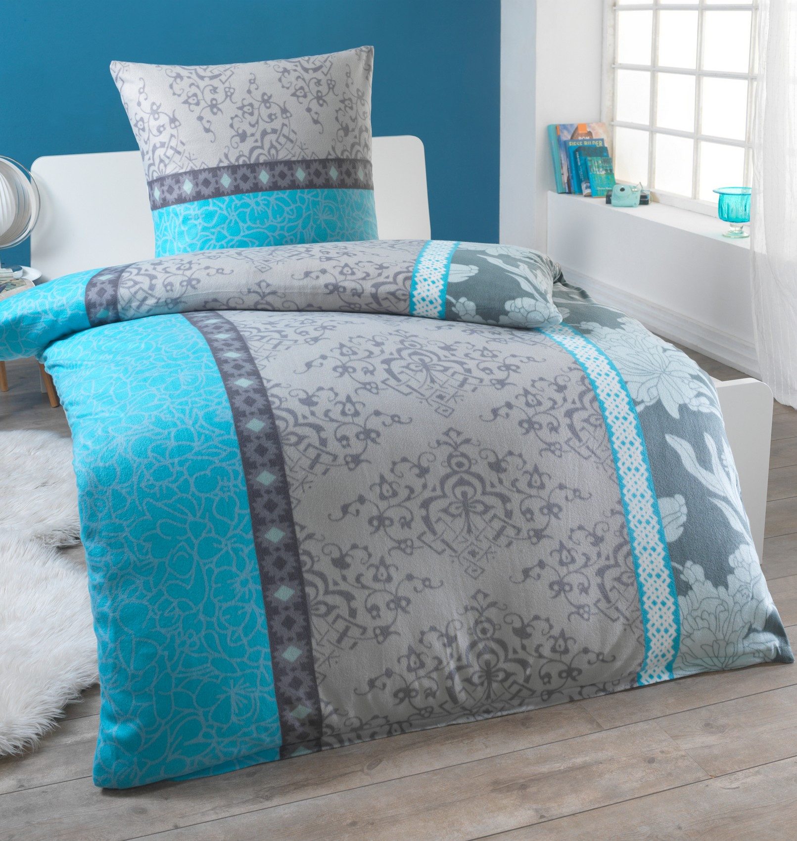 Dreamhome Bettwäsche Thermo Fleece kuschelig weiche Winterbettwäsche, Thermo Fleece, 2 teilig, Für Allergiker geeignet, pflegeleicht, angenehm weicher Stoff