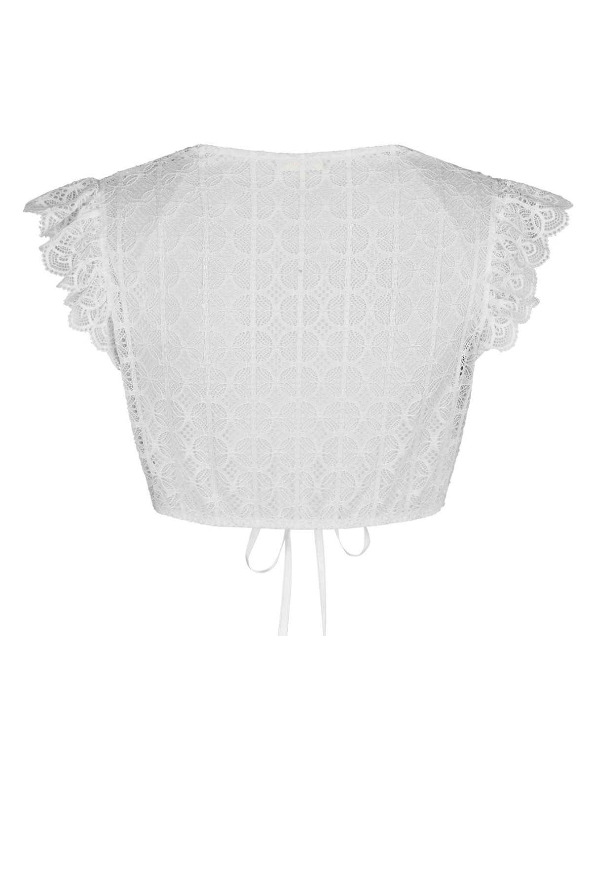 Nina Von C. Dirndlbluse Nina von C. Dirndl-Bluse Angelina, kurzarm - weiss