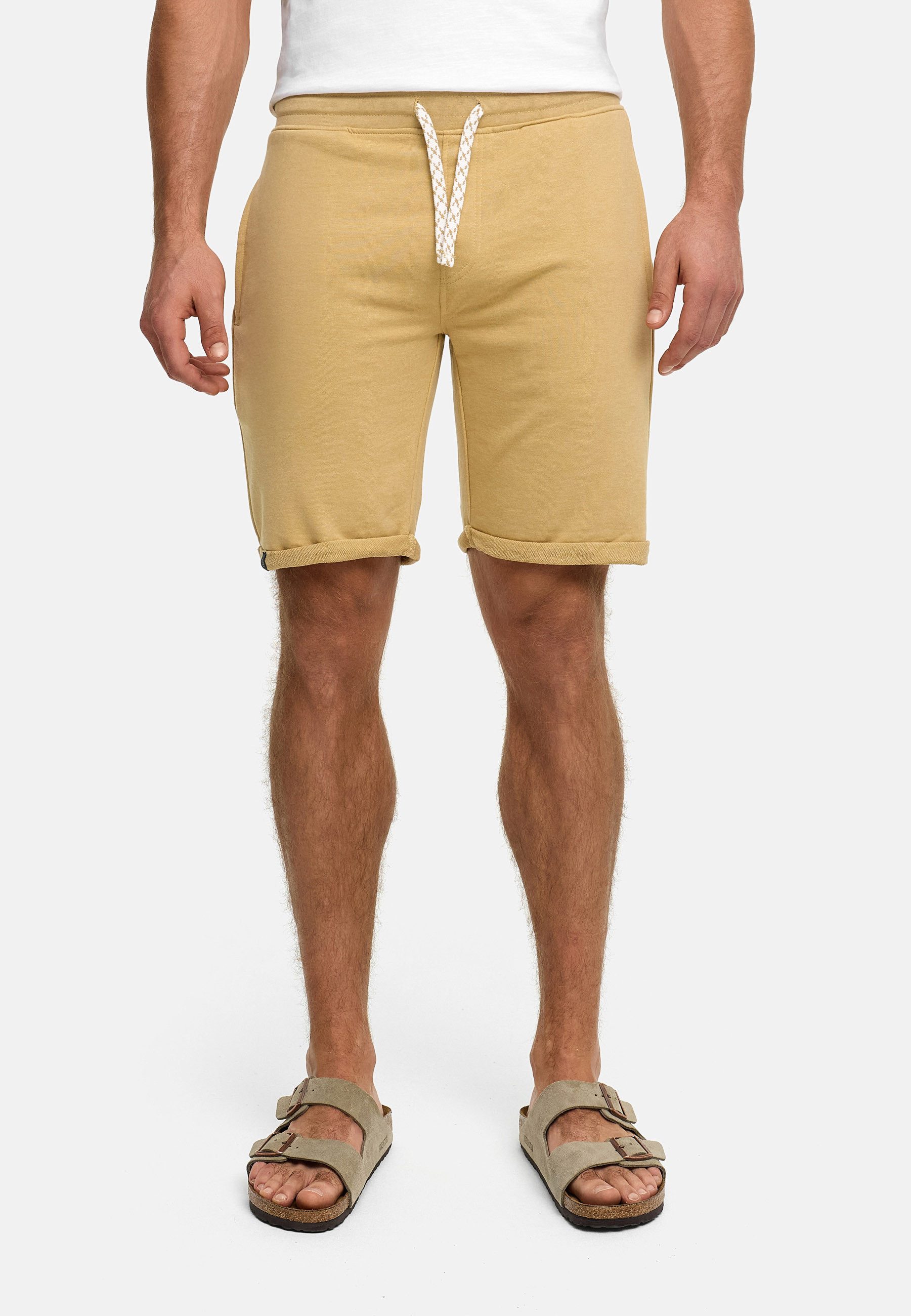 INDICODE Sweatshorts Herren Aldrich Sweat Shorts Herrenshorts elastischer Bund mit Kordelzug