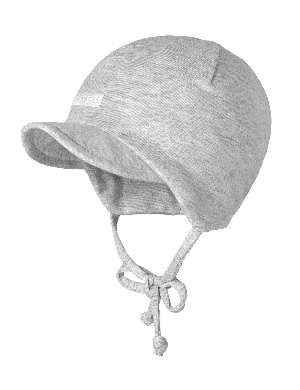 MAXIMO Jerseymütze BABY-Mütze, Flatlock-Einsatz Schild (1-St) Baumwolljersey