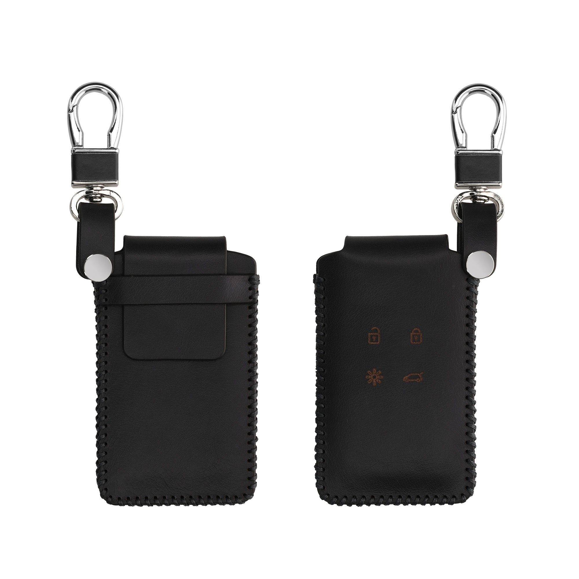 Schlüsseltasche Hülle für Renault 4-Tasten Smartkey Autoschlüssel (nur Keyless Go)
