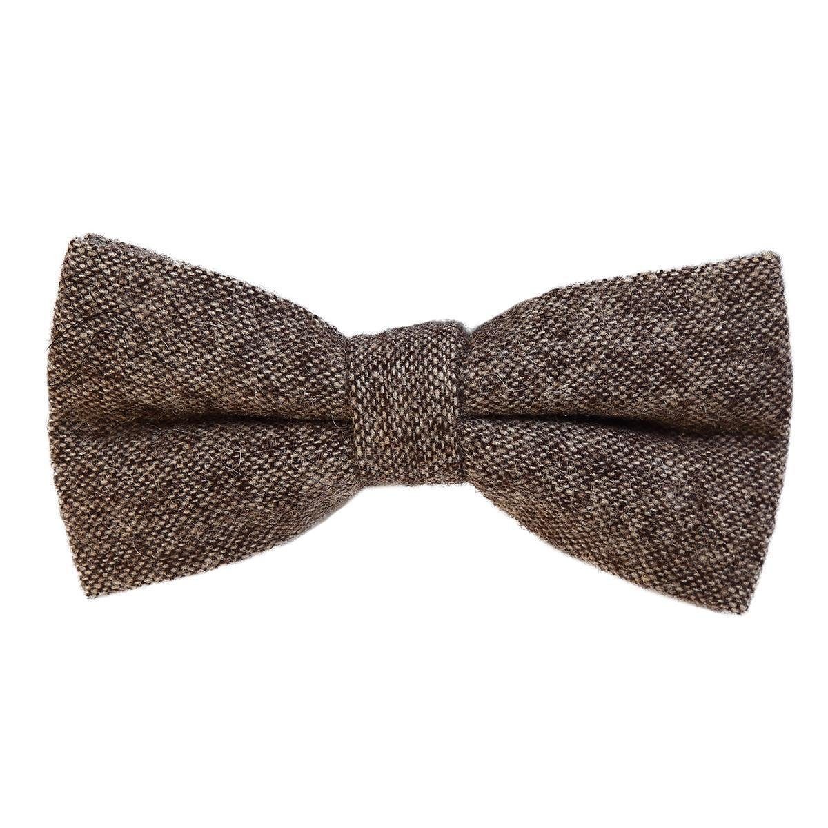 DonDon Fliege DonDon Herren Fliege 12 x 6 cm Baumwolle (Packung, 1-St., 1x Herrenfliege) bereits gebunden, verstellbar, Tweedlook