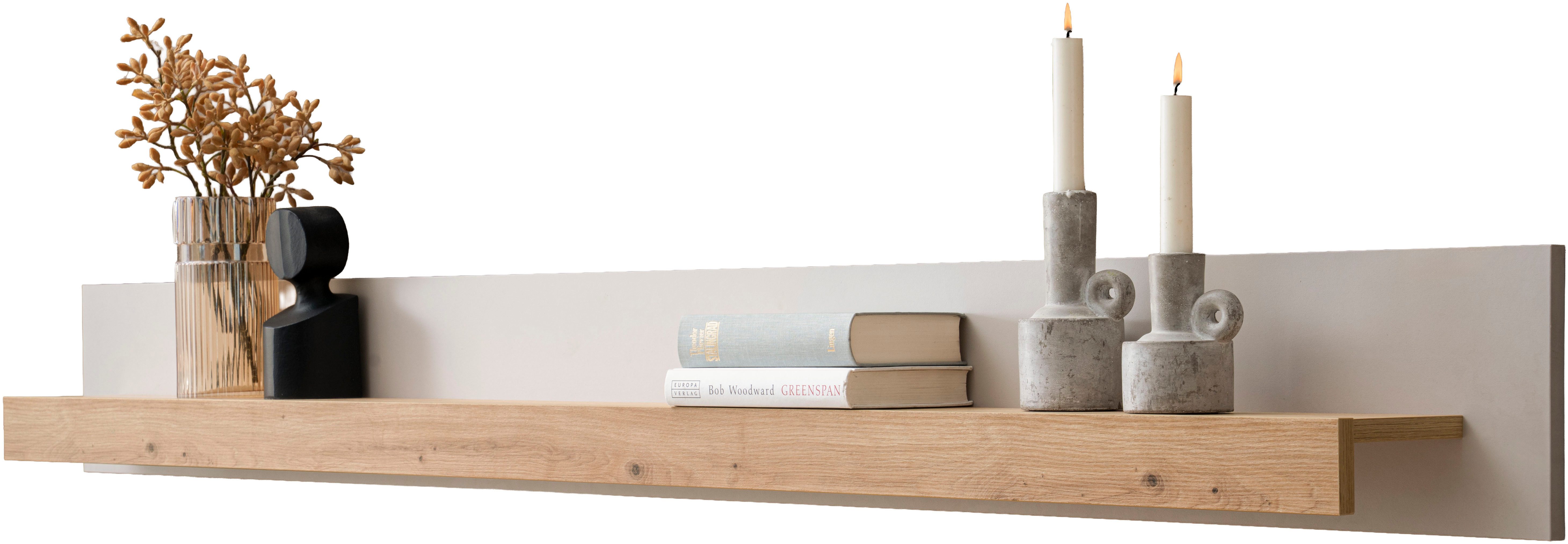 Home affaire Wandboard Sonora, modernes Wandregal, Wandhalter mit Ablagefläche, 189 cm breit, vielseitig einsetzbares Hängeregal, in zwei Größen verfügbar