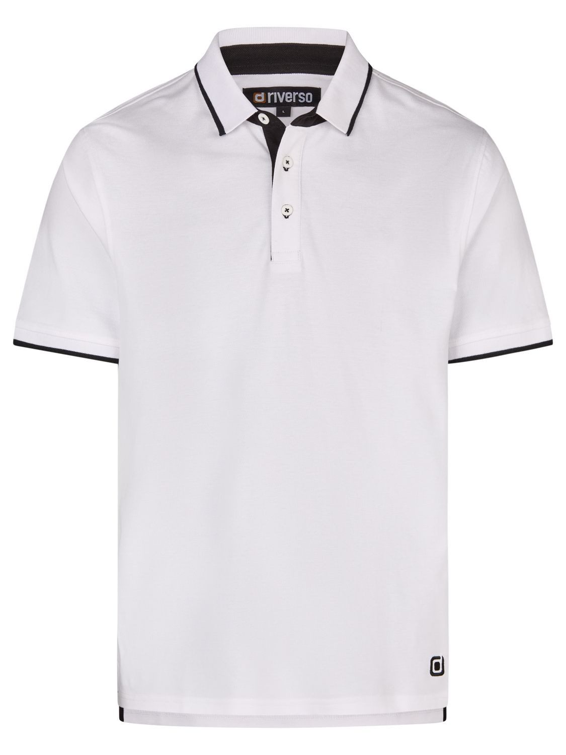riverso Poloshirt Herren Polohemd RIVLeano 3er-Set Regular Fit (Vorteilspack, 3-tlg) Basic Sommer Shirt aus 100% Baumwolle – Bild 4 von 5