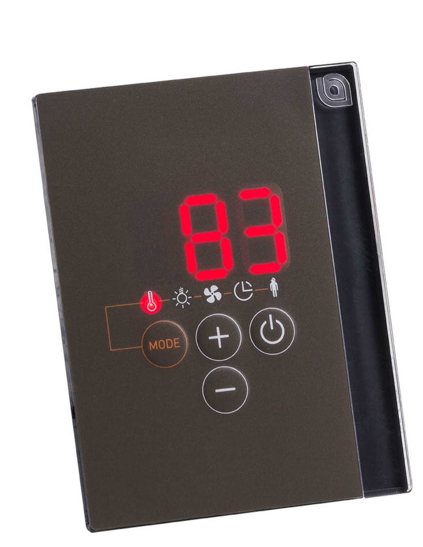HARVIA Sauna-Steuergerät Harvia sentiotec PRO D2i Zusatzbedienteil Schwarz, Schwarzes Zusatzbedienteil für PRO D2i