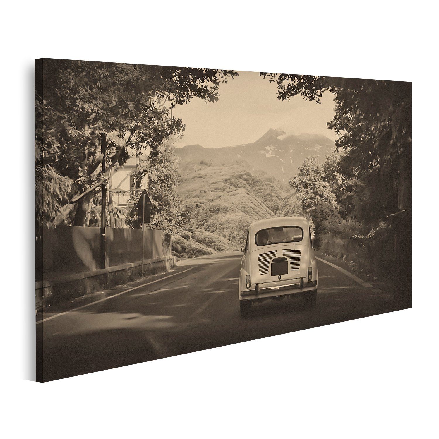 islandburner Leinwandbild Bild auf Leinwand Old Fashioned Auto Wandbild Poster Kunstdruck Bilder