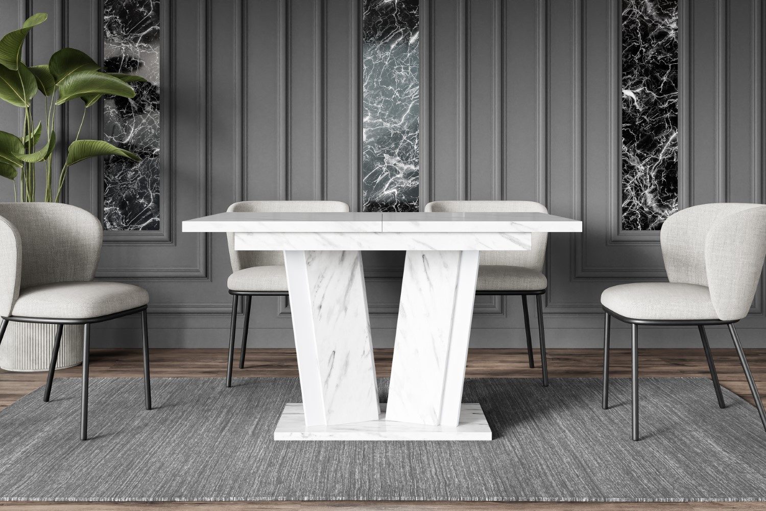 ALTDECOR Esstisch BRIO2 (Esstisch ausziehbar, Esszimmertische, günstig online kaufen