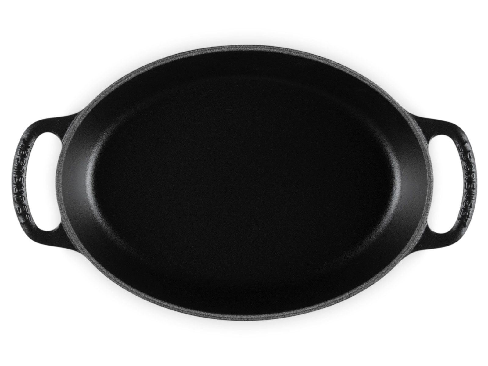 LE CREUSET Backform Backform Signature oval schwarz matt 24cm – Bild 4 von 4