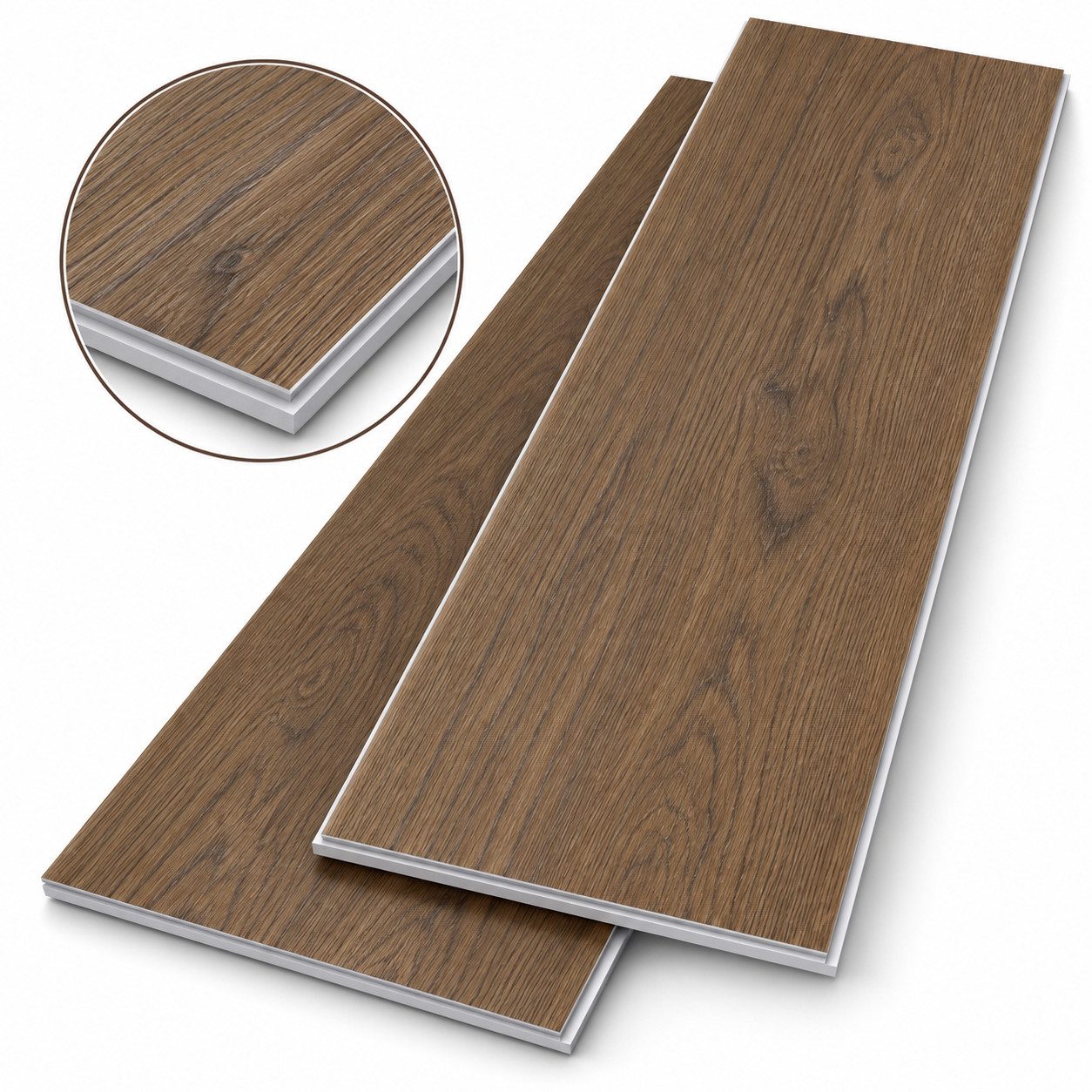 LEMLIT Vinylboden SPC Klickboden 18 Dielen, Holzoptik, Ohne Kleben, DIY Geeignet, feuchtigkeitsbeständig, Klick-Bodenpaneele in Holzoptik, wasserbeständig, 128 x 640 x 4 mm
