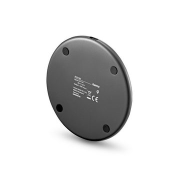 Hama Kabelloses Smartphone Ladepad schwarz, Wireless Charger 10W, edel Induktions-Ladegerät (2-tlg)