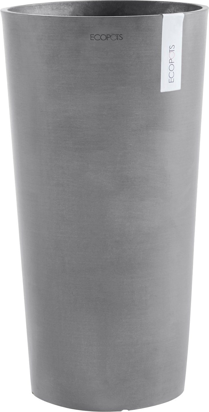 ECOPOTS Blumentopf AMSTERDAM MID HIGH 34x34x66 cm BxTxH: Grey