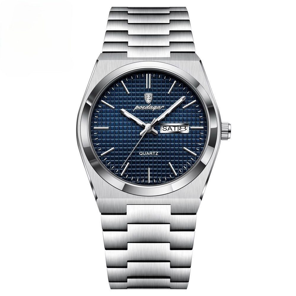 POEDAGAR Quarzuhr POEDAGAR 821 Herren-Armbanduhr – modisch, Edelstahl, Quar günstig online kaufen
