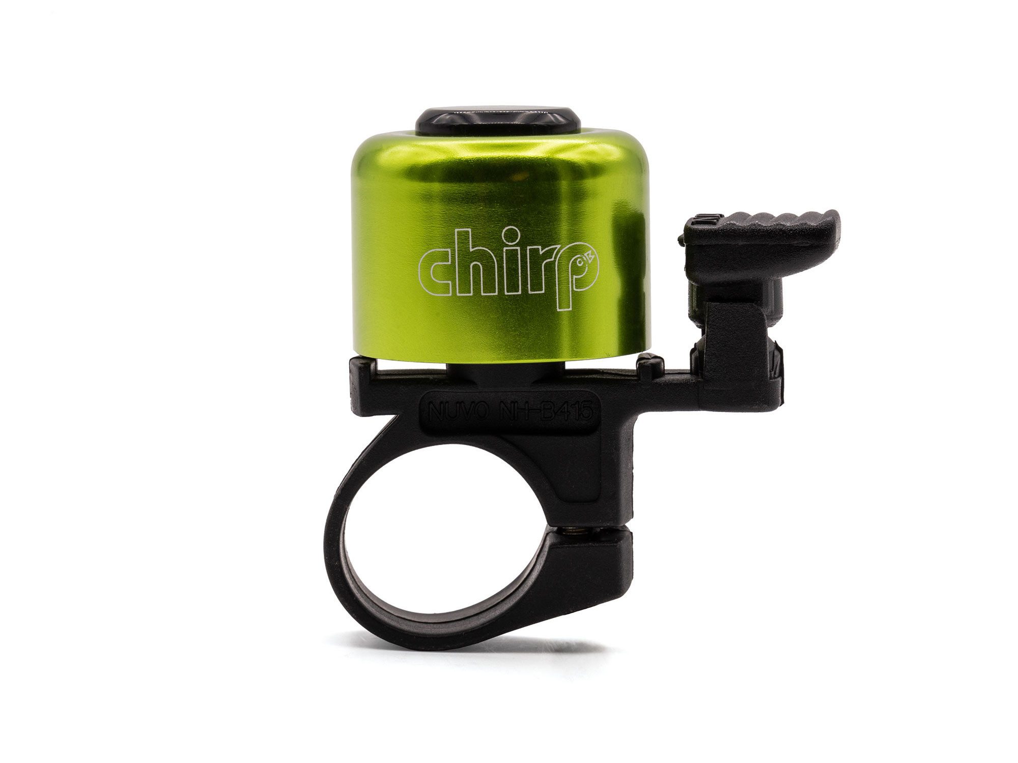 Chirp Fahrradklingel Minibell, grün eloxiert