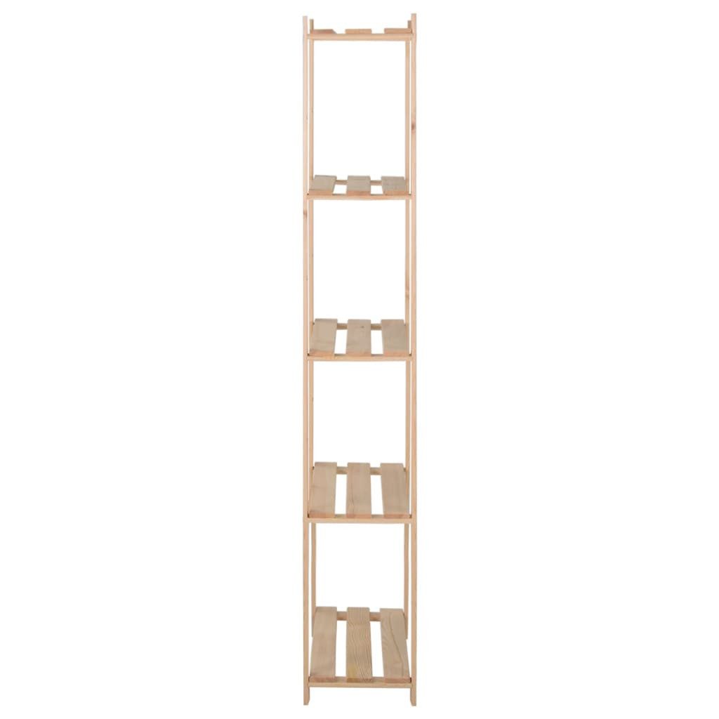 vidaXL Mehrzweckregal 80 x 285 x 170 cm Lagerregal mit 5 Böden 80x28,5x170 cm Massivholz Kie