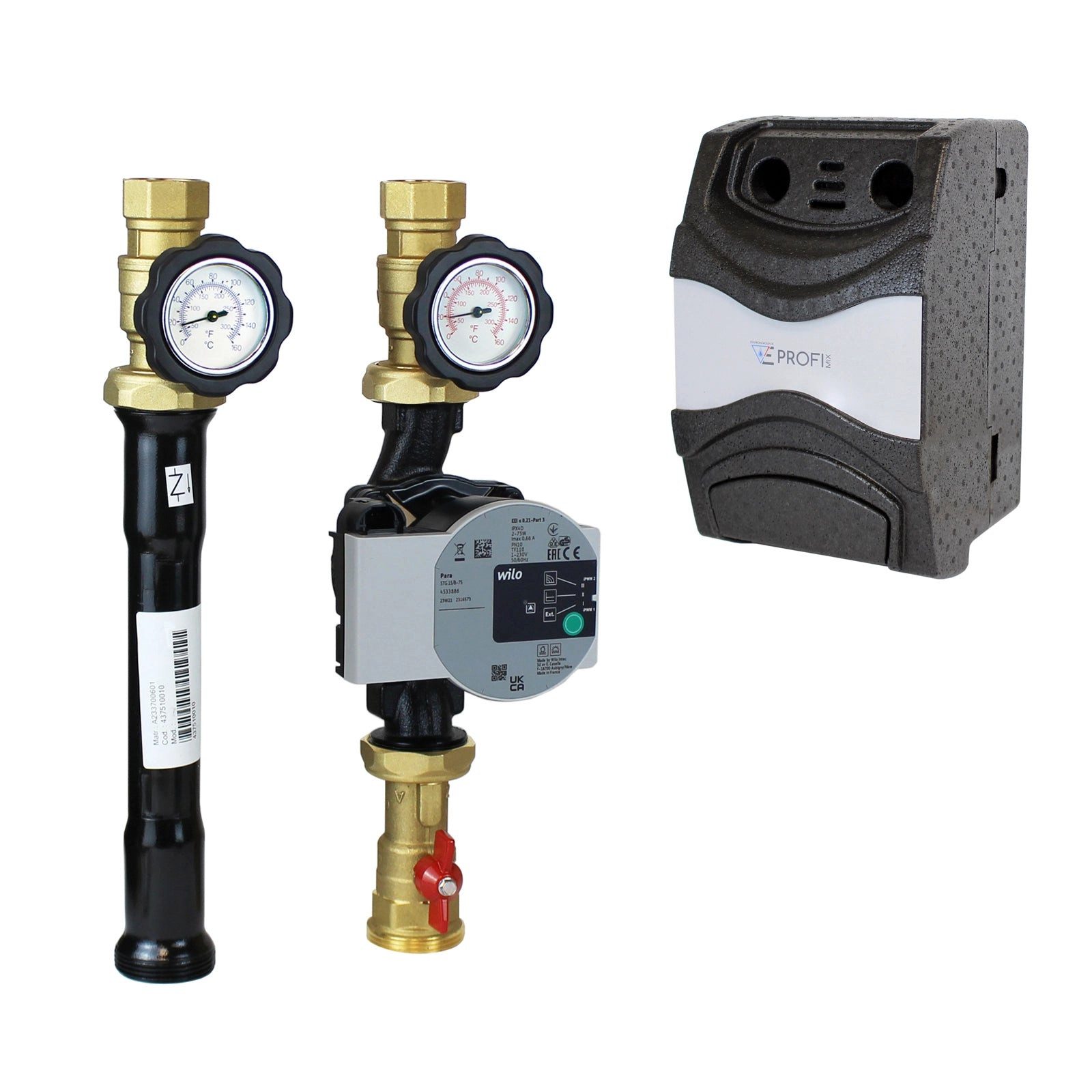 Environ Fußbodenheizung ProfiMix Heizkreispumpengruppe direkt, mit Wilo Para 25/6 Hocheffizien