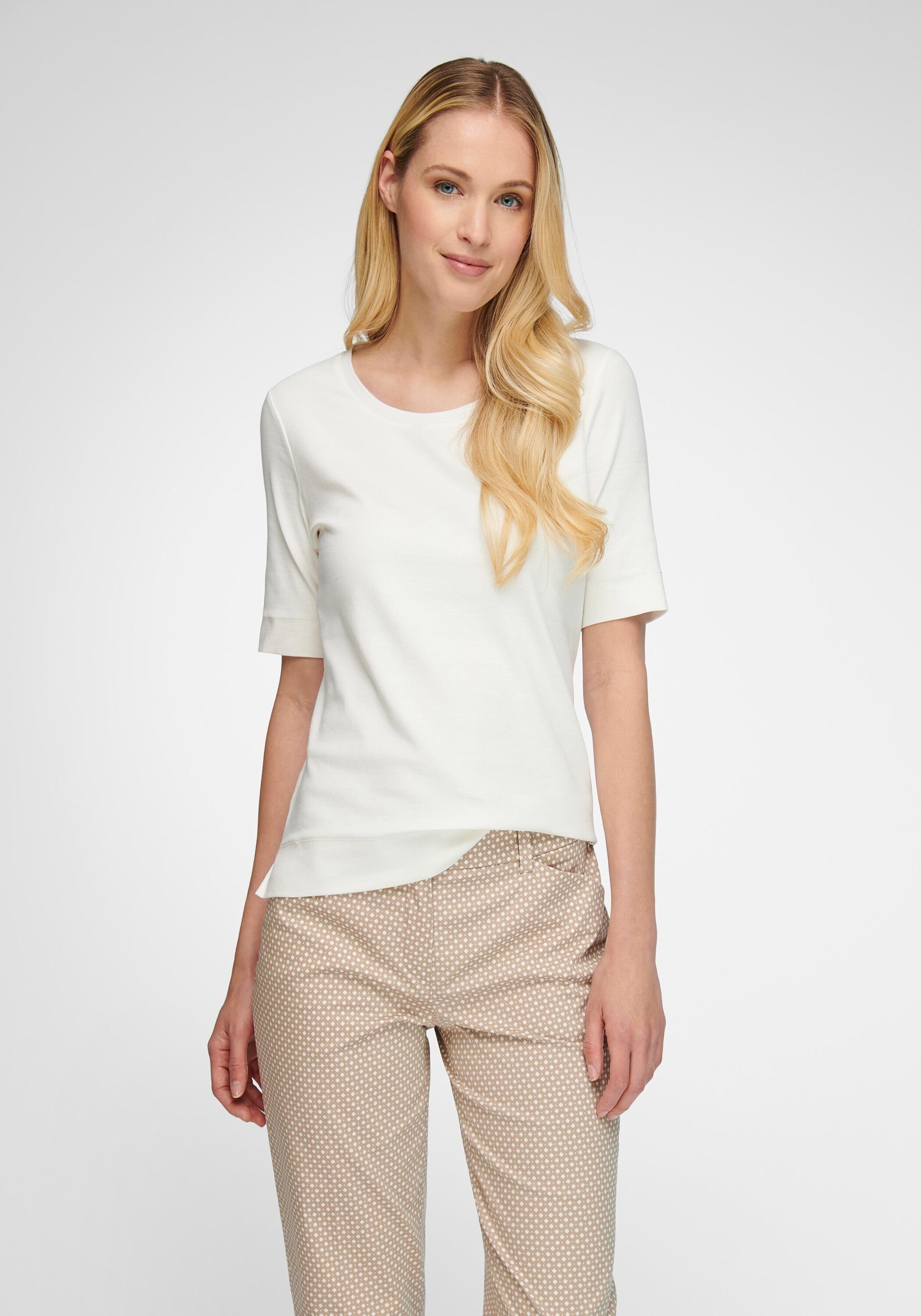 Longshirt offwhite cotton Basler