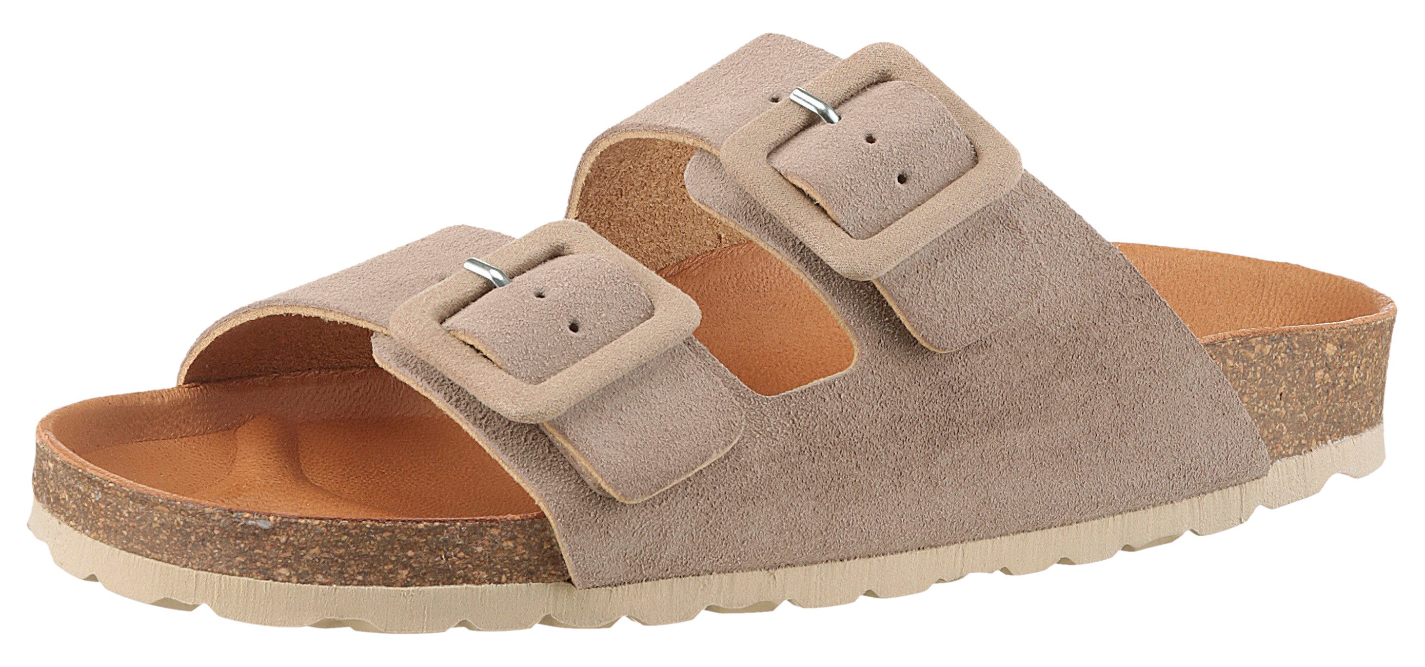 VERBENAS Randell Velour Pantolette, Sommerschuh, Schlappen, günstig online kaufen