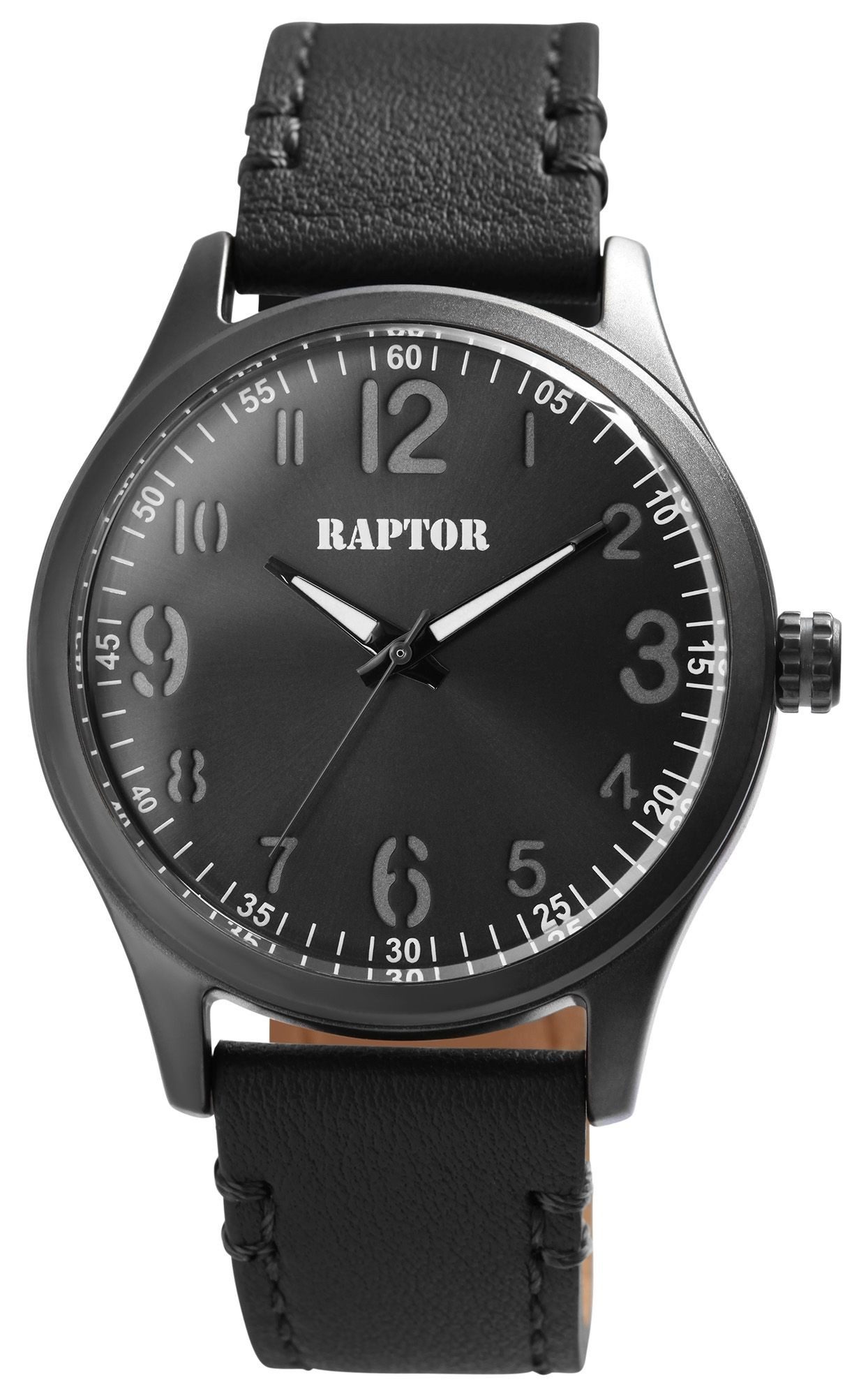 Quarzuhr Harmonie Raptor Herrenuhr "Harmonie" mit Echt Lederband