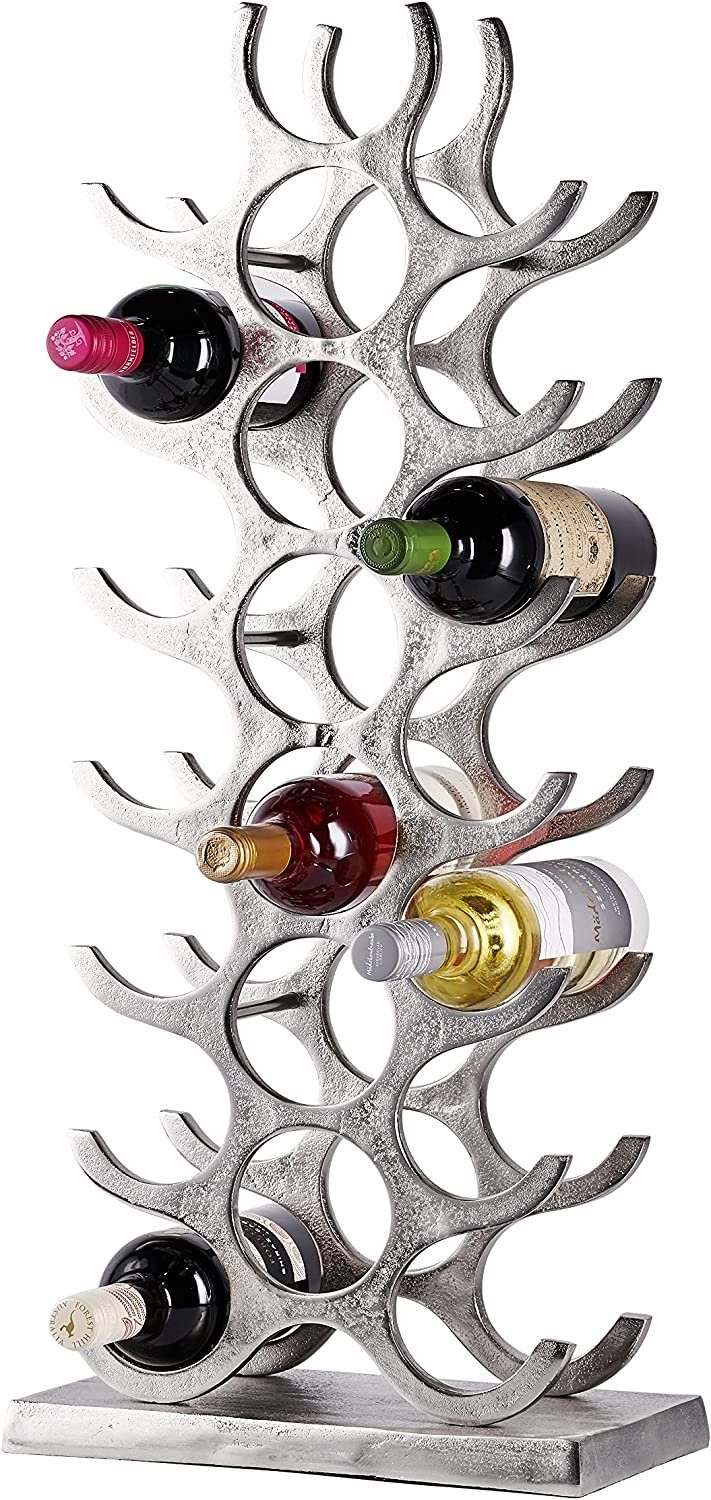 MichaelNoll Weinregal Weinregal Flaschenregal Alu Silber günstig online kaufen