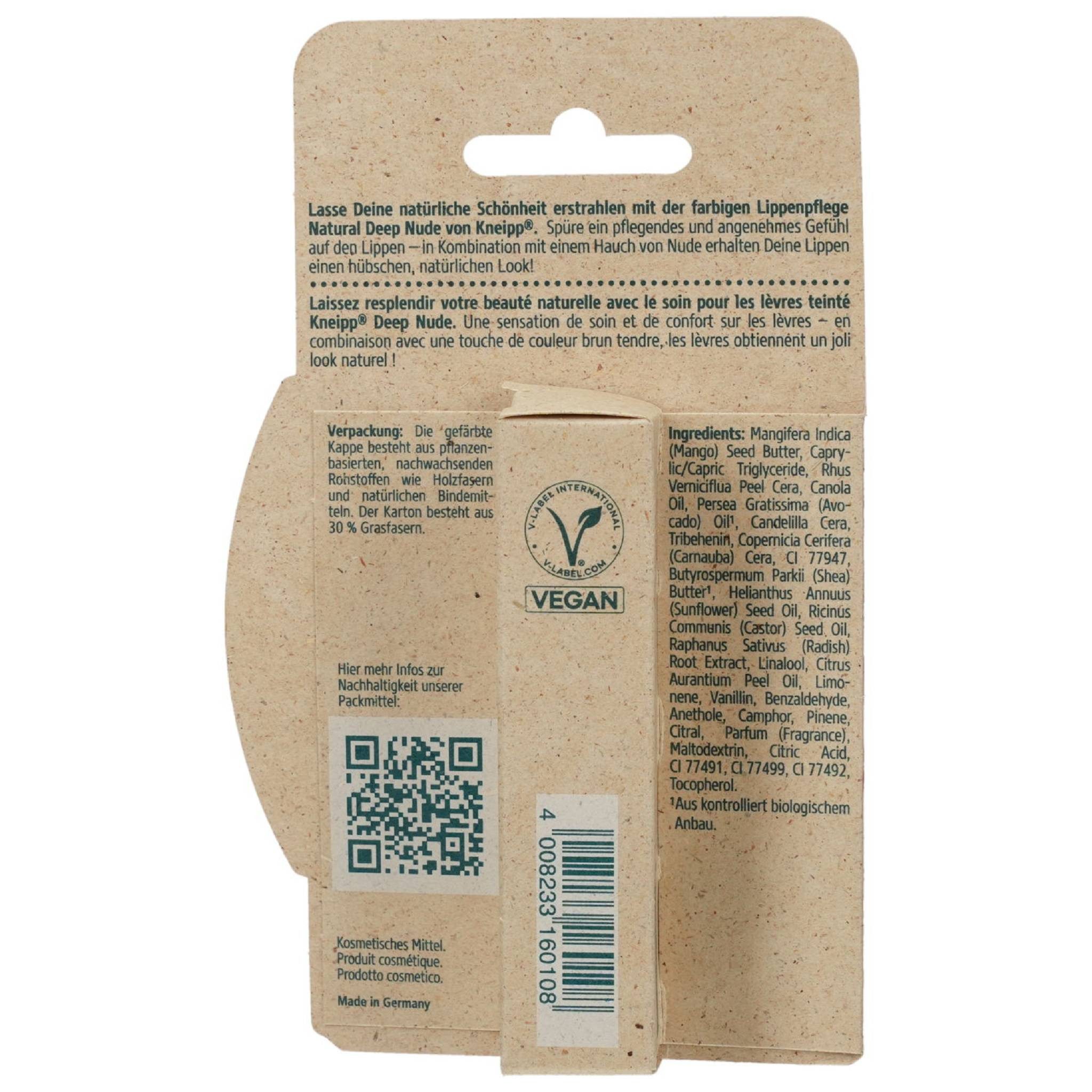 Kneipp Lippenbalsam KNEIPP farbige Lippenpflege natural deep nude 3.5g PZN 16896398