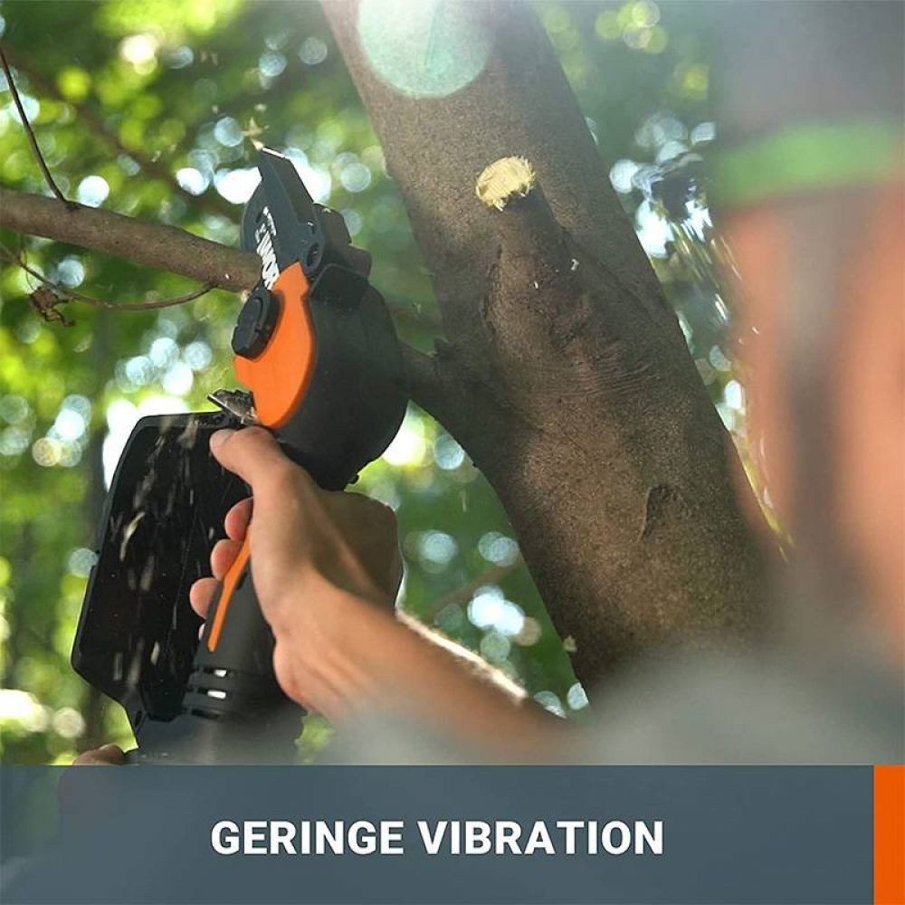 Worx Elektro-Kettensäge Worx Akku Kettensäge Einhandsäge Astsäge 20V mit 2Ah Akku und Schn