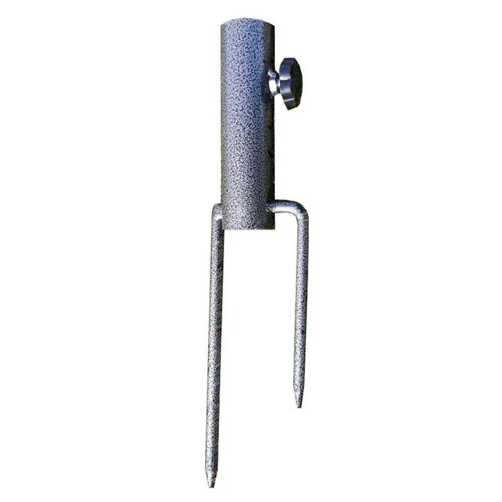 XDeer Bodenanker Erdspieß - Schirmhalter aus Stahl für Sonnen-, Strand- und, Anglerschirme - geeignet für Stöcke von 28-32mm Durchmesser