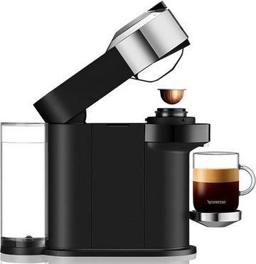 Nespresso Kapselmaschine Vertuo Next Bundle ENV 120.CAE von DeLonghi, inkl. Aeroccino Milchaufschäumer, Willkommenspaket mit 12 Kapseln