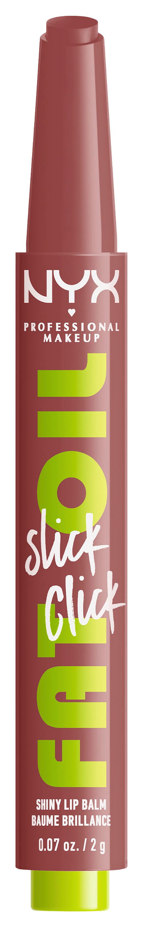 NYX PROFESSIONAL MAKEUP Lippenstift FAT OIL SLICK CLICK, leichter, aufbaubarer, pigmentierter Lip Balm
