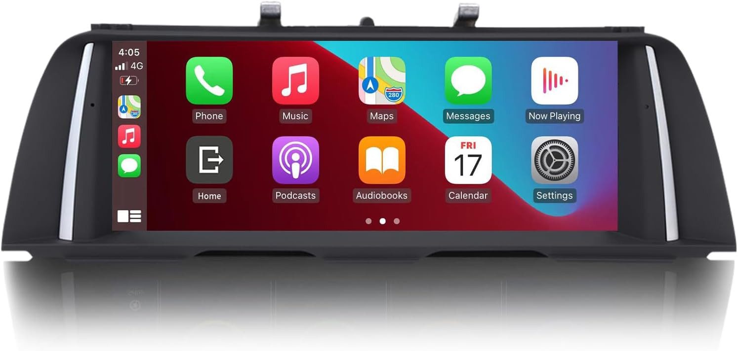 GABITECH Für BMW F10 F11 NBT 10.2" Touchscreen Android GPS Carplay Display Einbau-Navigationsgerät (Wireless Carplay und Android Auto, Linux System)