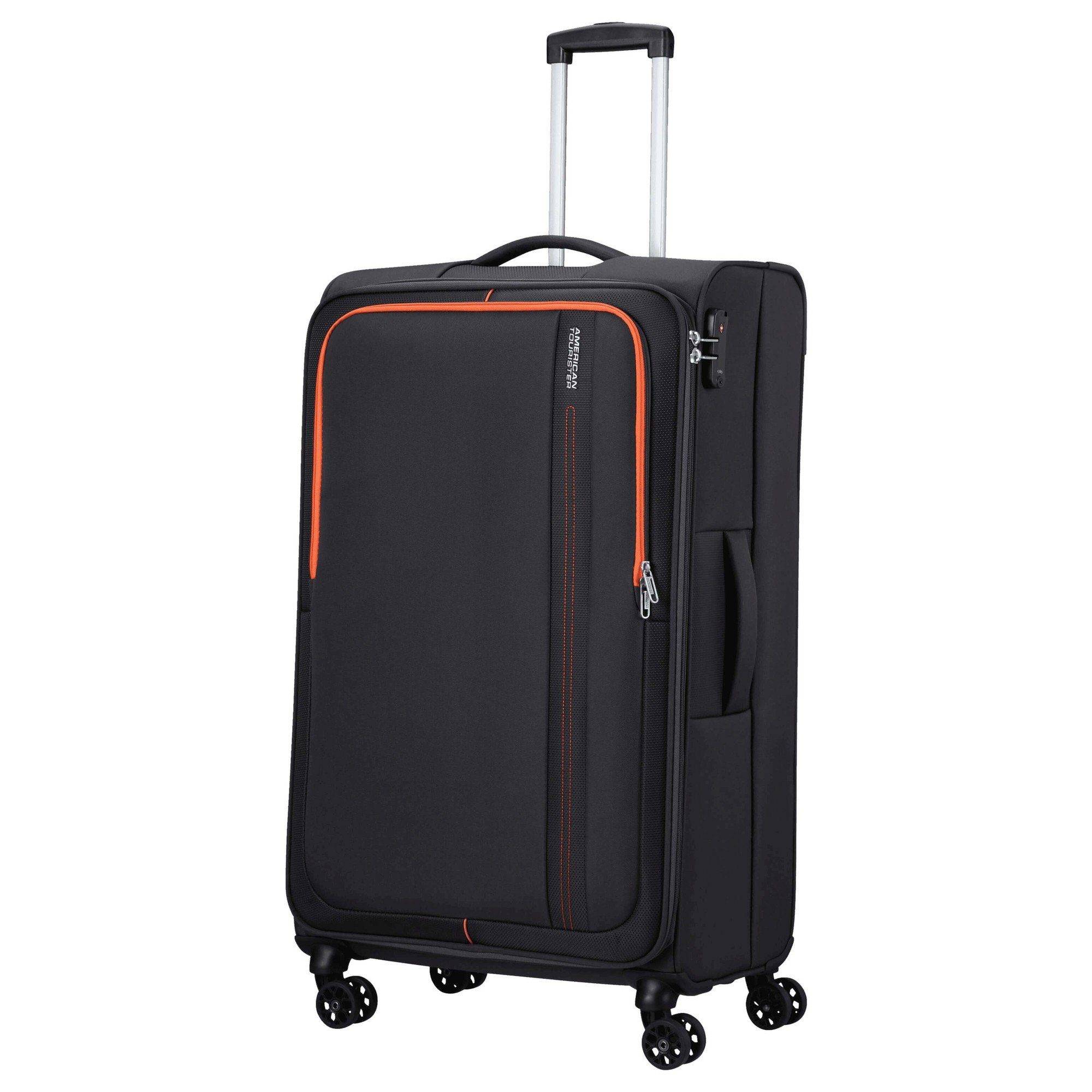 charcoal 4-Rollen-Trolley 4 Trolley cm, L American Seeker grey - Rollen Tourister® Sea 80