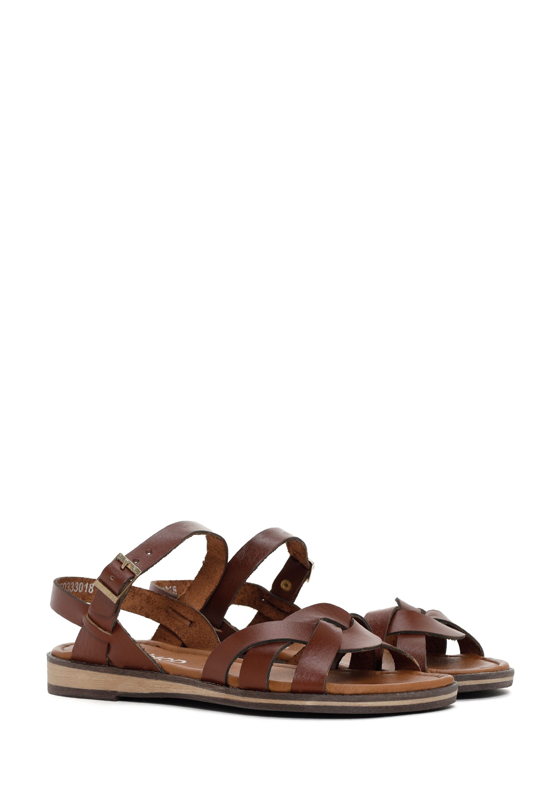 Derimod Sandalen aus Leder Sandale Leder, Futter, TPU-Sohle, Knöchelschnalle