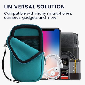 kwmobile Handyhülle Handytasche für Smartphones M - 5,5", Neopren Handy Hülle - Handy Tasche Sleeve Pouch