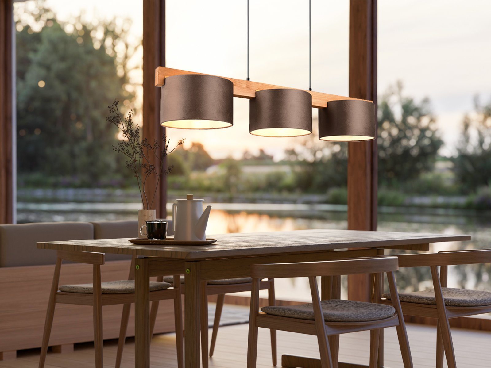 meineWunschleuchte Pendelleuchte, ohne Leuchtmittel, Esstisch-Lampe hängend günstig online kaufen