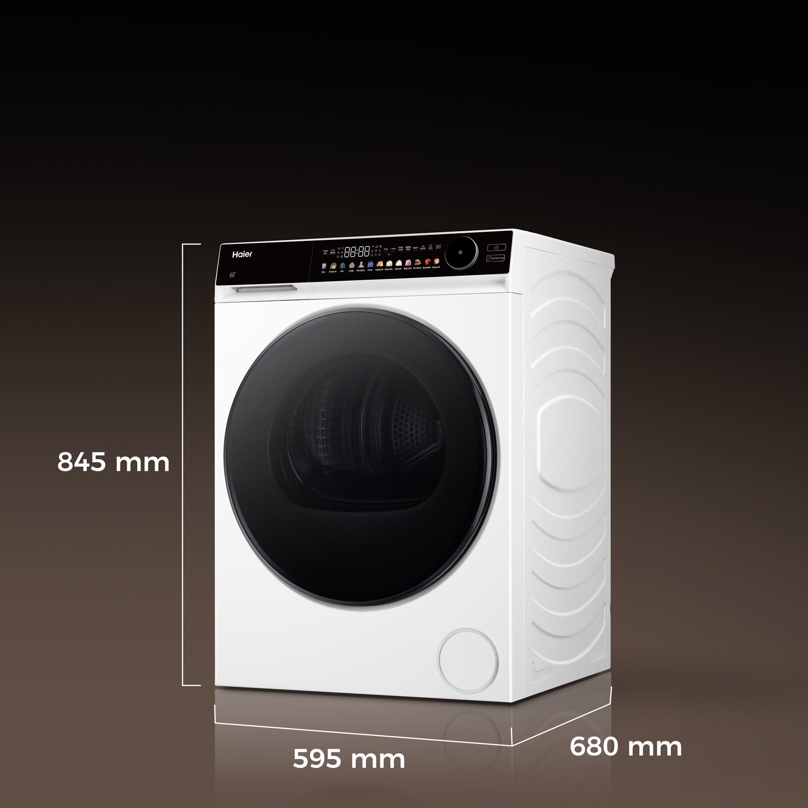 Haier Wärmepumpentrockner G7 Serie HD90-B667U1, Smart AI Automatikprogramm & Ion Air Fresh