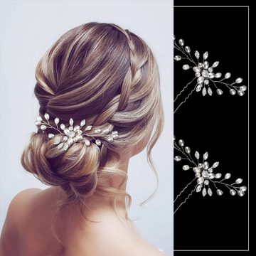 AquaBreeze Haarnadeln 5 Stück Braut Hochzeit Haarnadeln Blume Haarschmuck, 1-tlg., Braut Haarspangen, Hochzeit Haarnadeln, Brautschmuck Haare Hochzeit, Für Braut Brautjungfer Frauen Mädchen